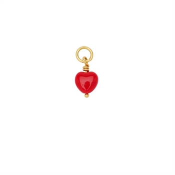 Pico Copenhagen - French Petite Heart Anhänger, Rot